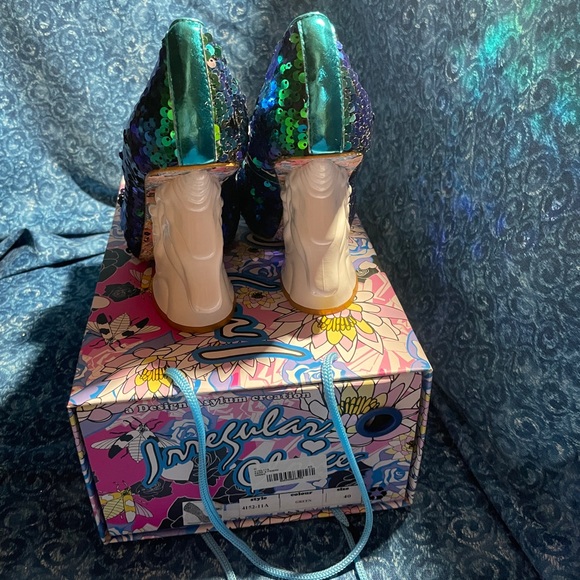 Irregular Choice Sequined Paint A Friend Unicorn Heels - Picture 4 of 7